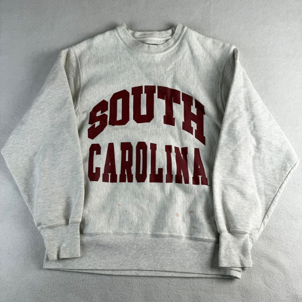 Champion Reverse Weave South Carolina Sweatshirt Mens Small Grey Vintage 90s
